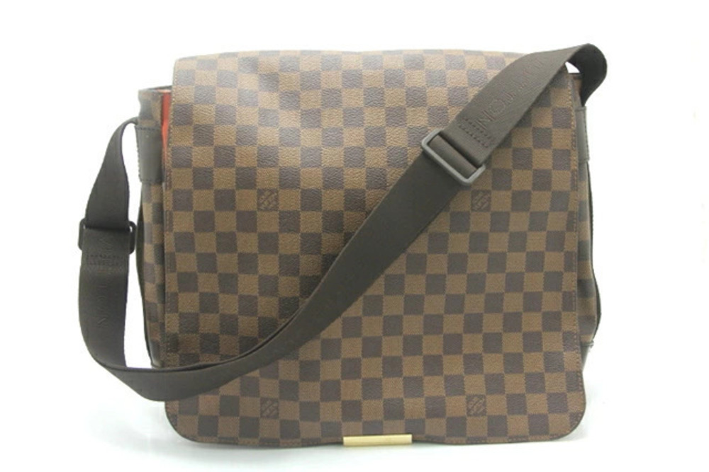 LOUIS VUITTON Shoulder Bag Damier Ebene Brown Bastille